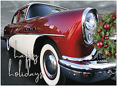 Hope you cruise through a wonderful holiday season into a very happy new year. Classic Style Holiday Card H9172U-AA